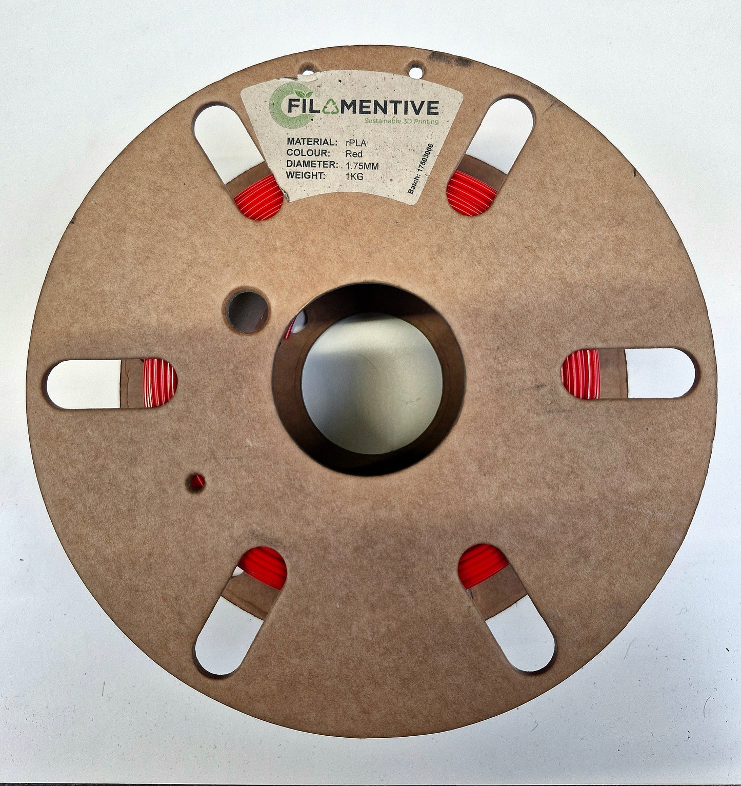 Filamentive rPLA Red Filamentrolle 500g 1,75mm