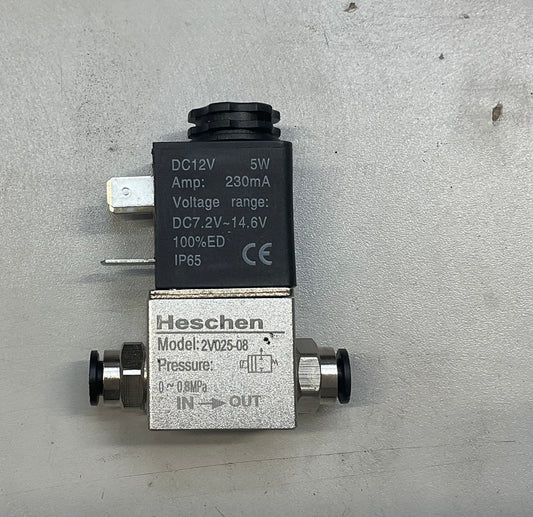 Heschen Magnetventil 2V025-08 DC 12V – Pneumatikventil 1/4”