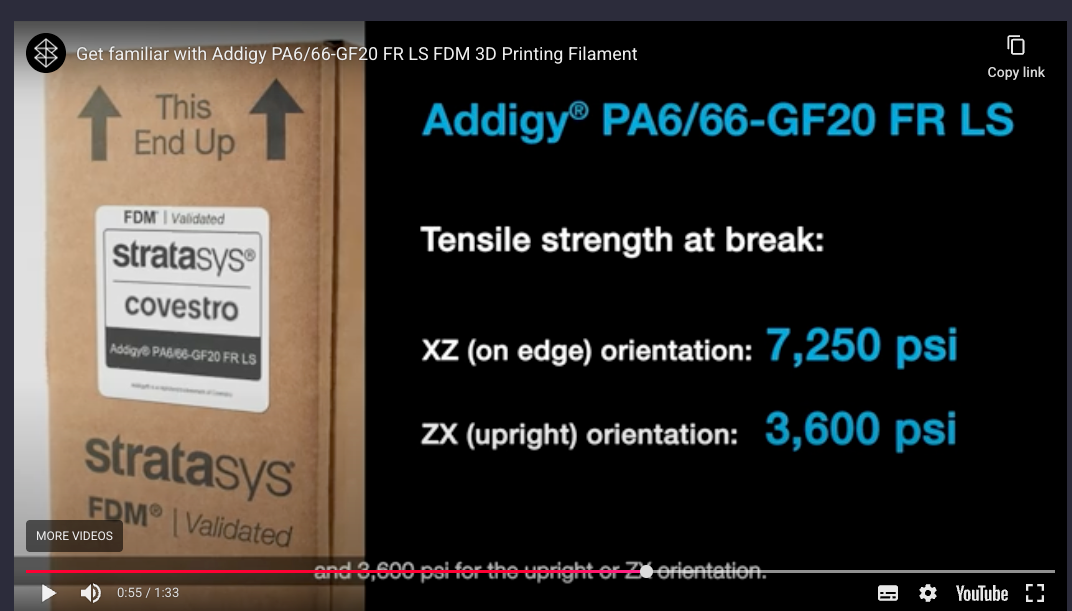 Covestro 2,85 Nylon-Glasfaser 1KG  PA6/66-GF20 Weiß