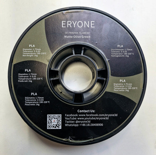 Eryone Matte Olive Green Filamentrolle 1,75mm 800g