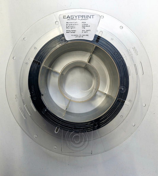 Easyprint PETG Solid Black Filamentrolle 1,75mm 500g
